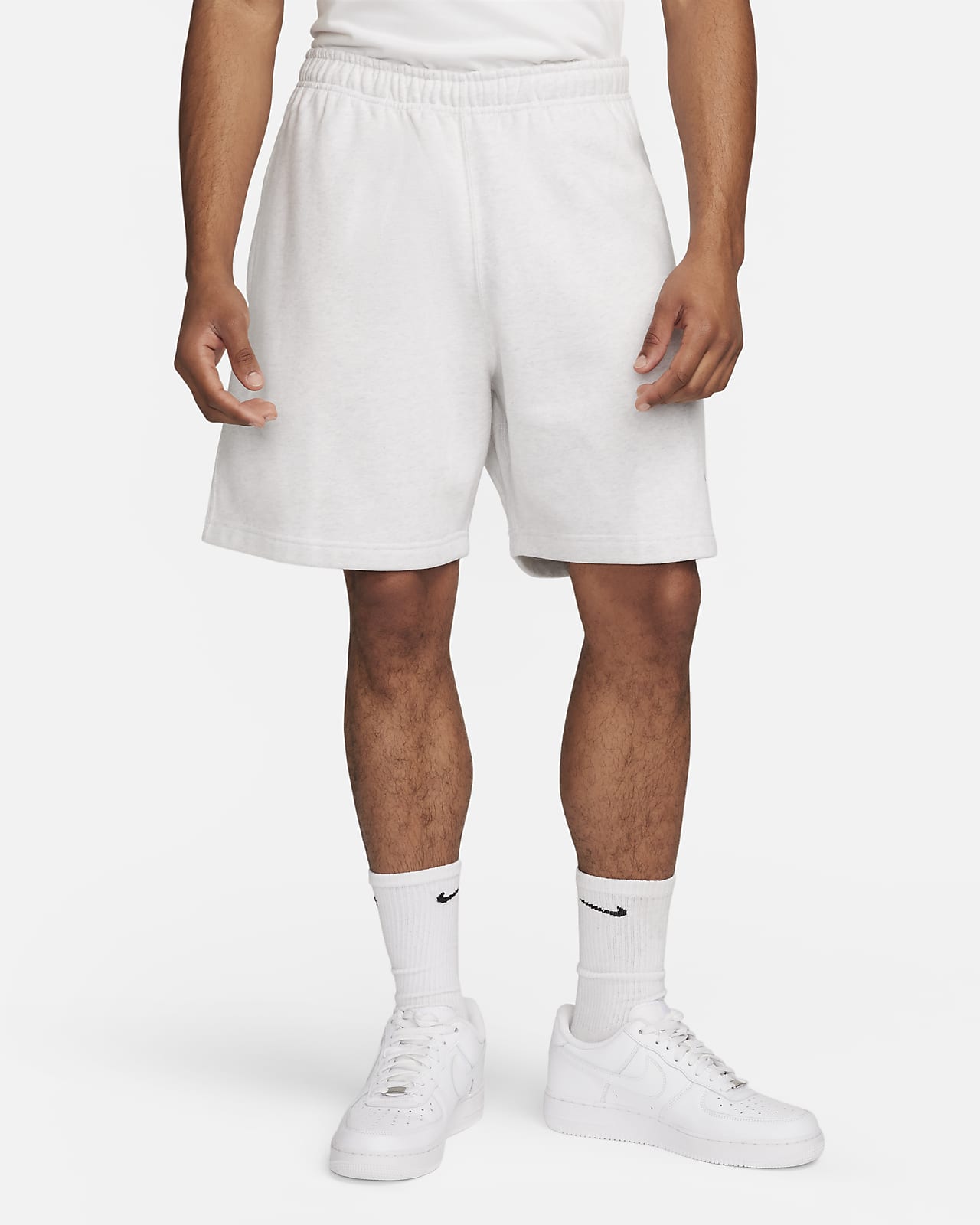Shorts in fleece Nike Solo Swoosh – Uomo