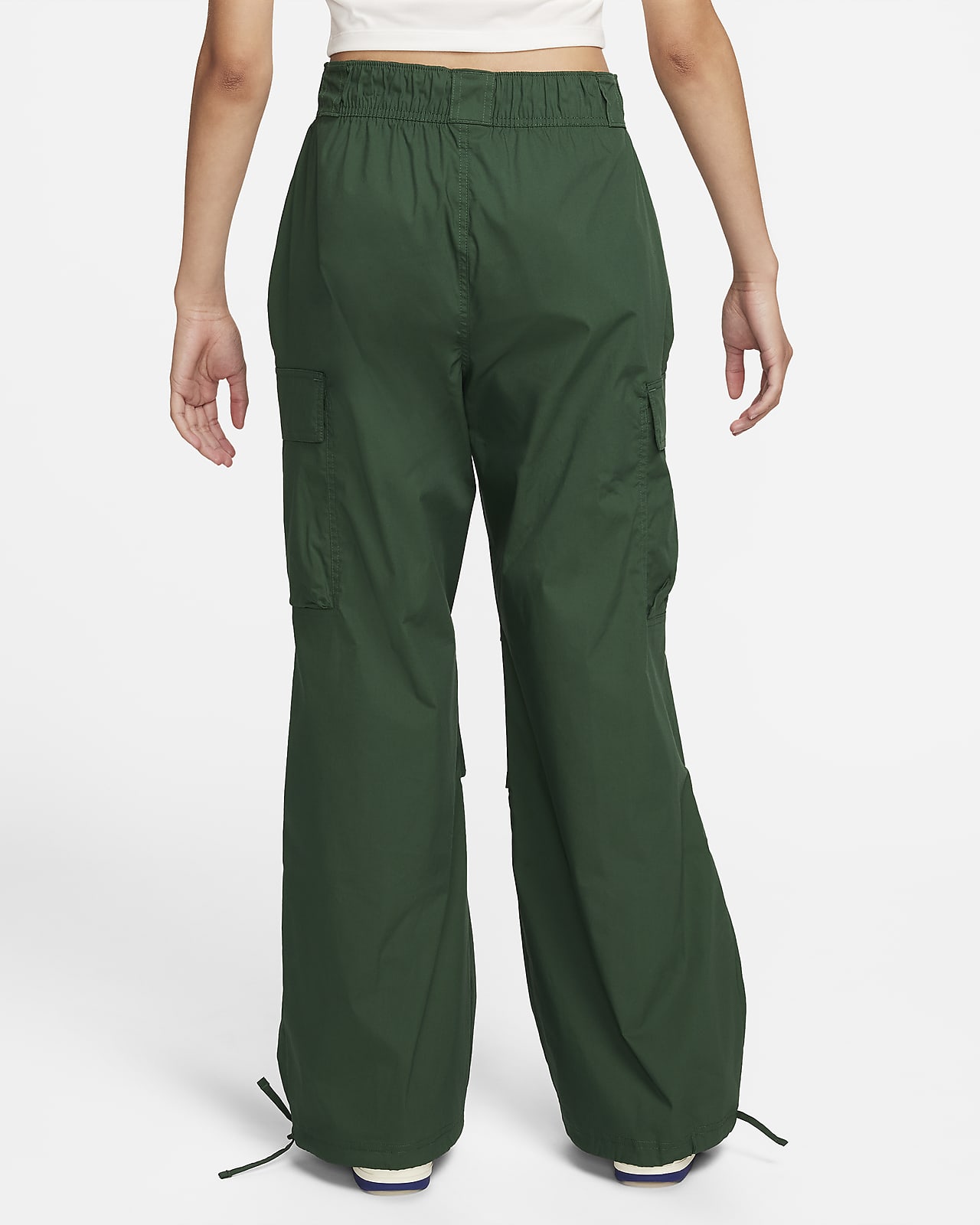 Nike Sportswear Pantalón cargo de tejido Woven y talle alto con ajuste  holgado - Mujer