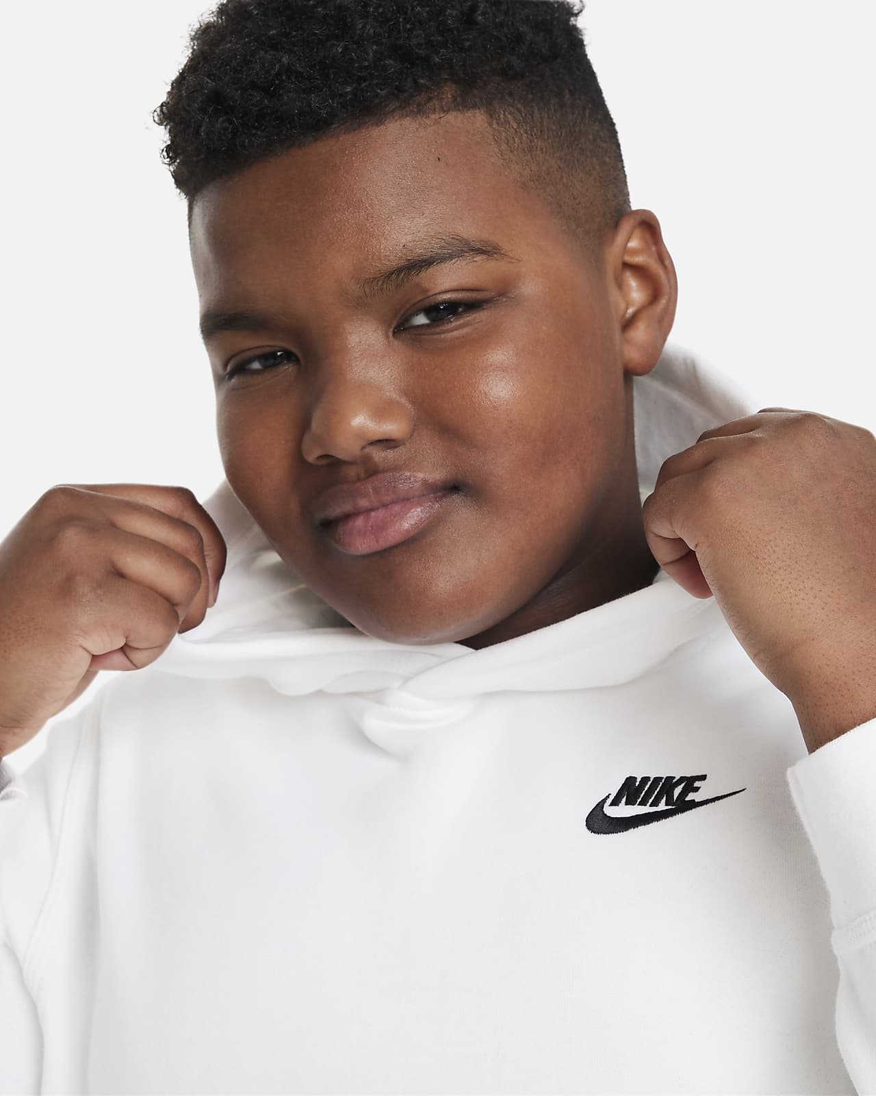 Pullover Big Club (Boys\') Fleece Hoodie Nike Kids\' Sportswear (Extended Size).
