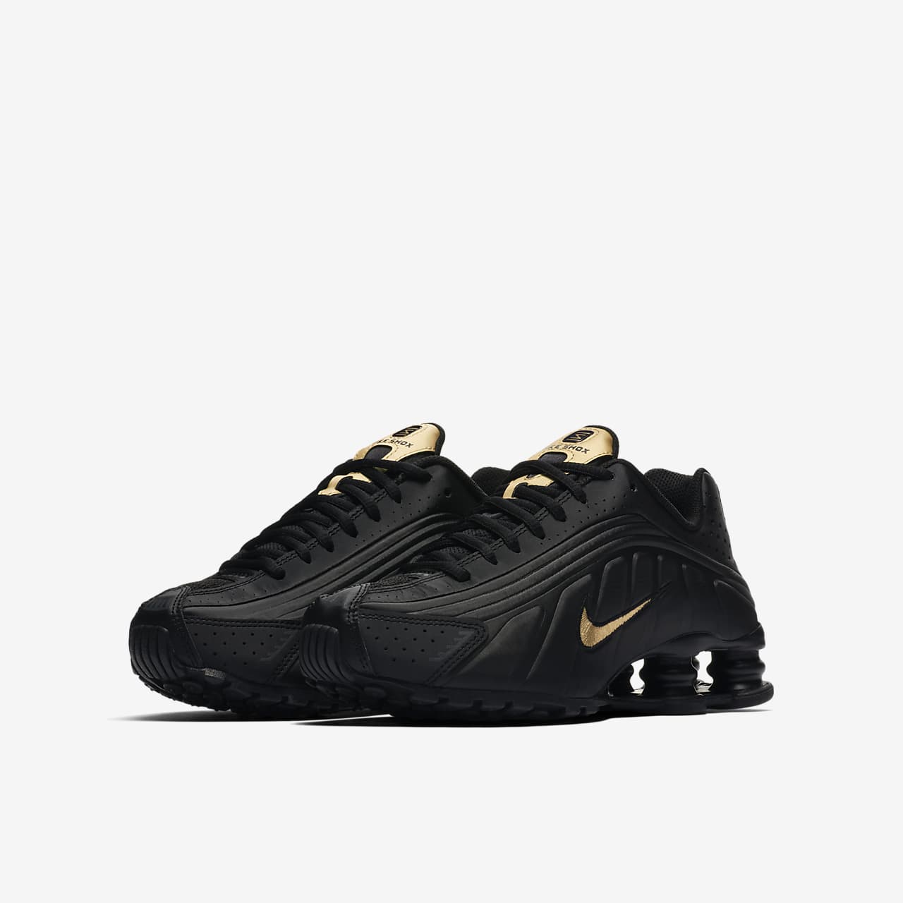 Nike Shox R4 sko til store barn. Nike NO Nike Sportswear SHOX R4 Joggesko whitemetallic silver