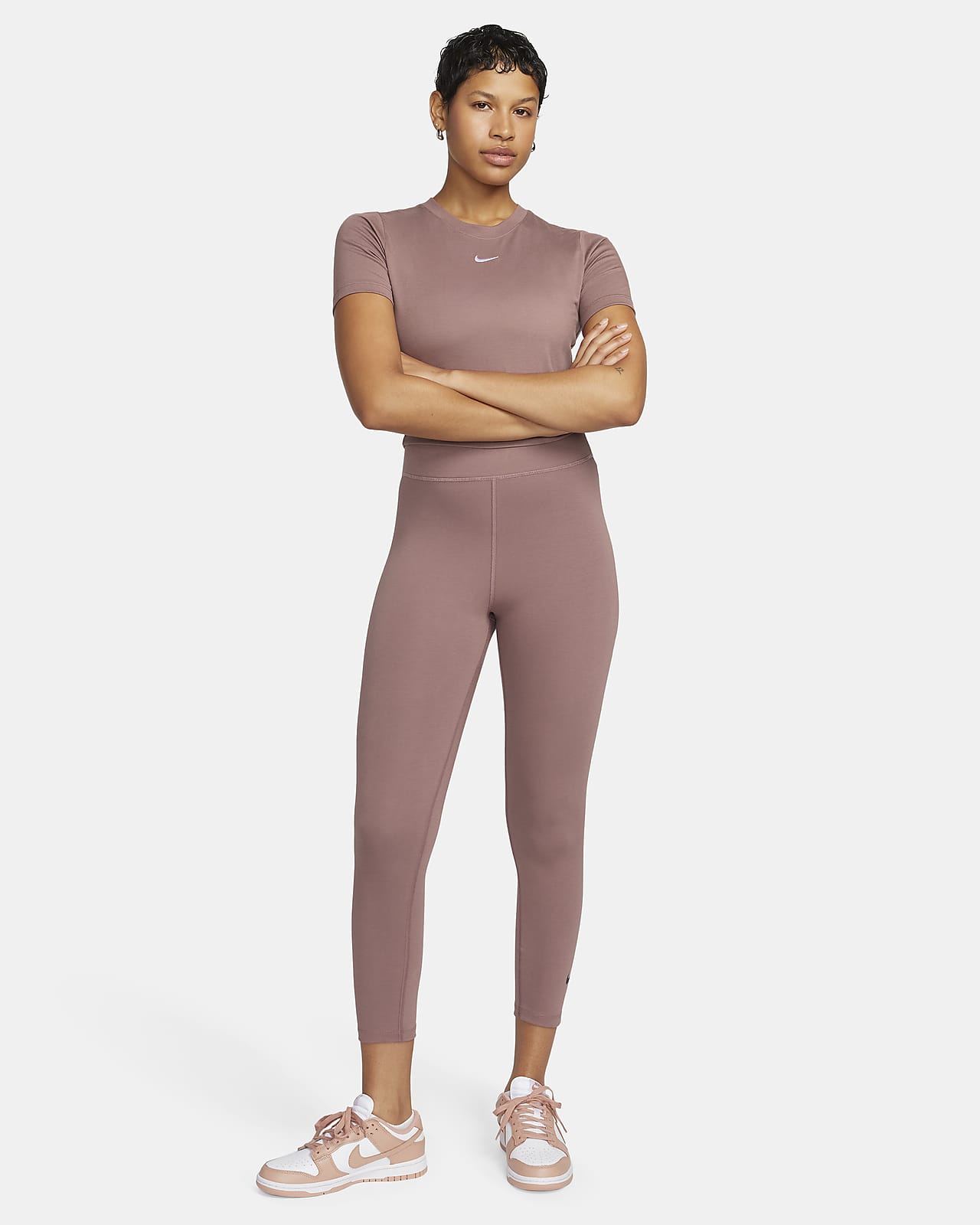 Nike Yoga Dri-FIT Luxe high-waisted 7/8 colorblock leggings in