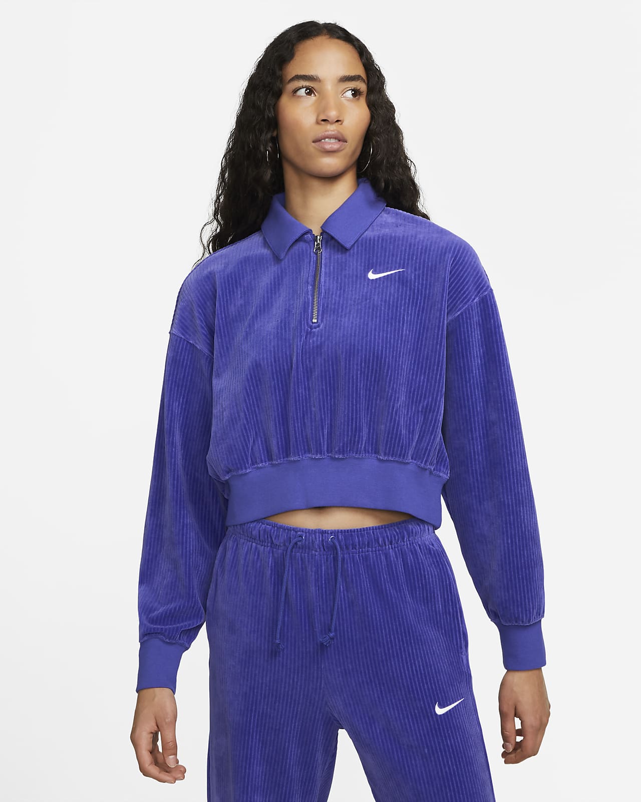 Sportswear Women's Velour 1/4-Zip Top. Nike.com