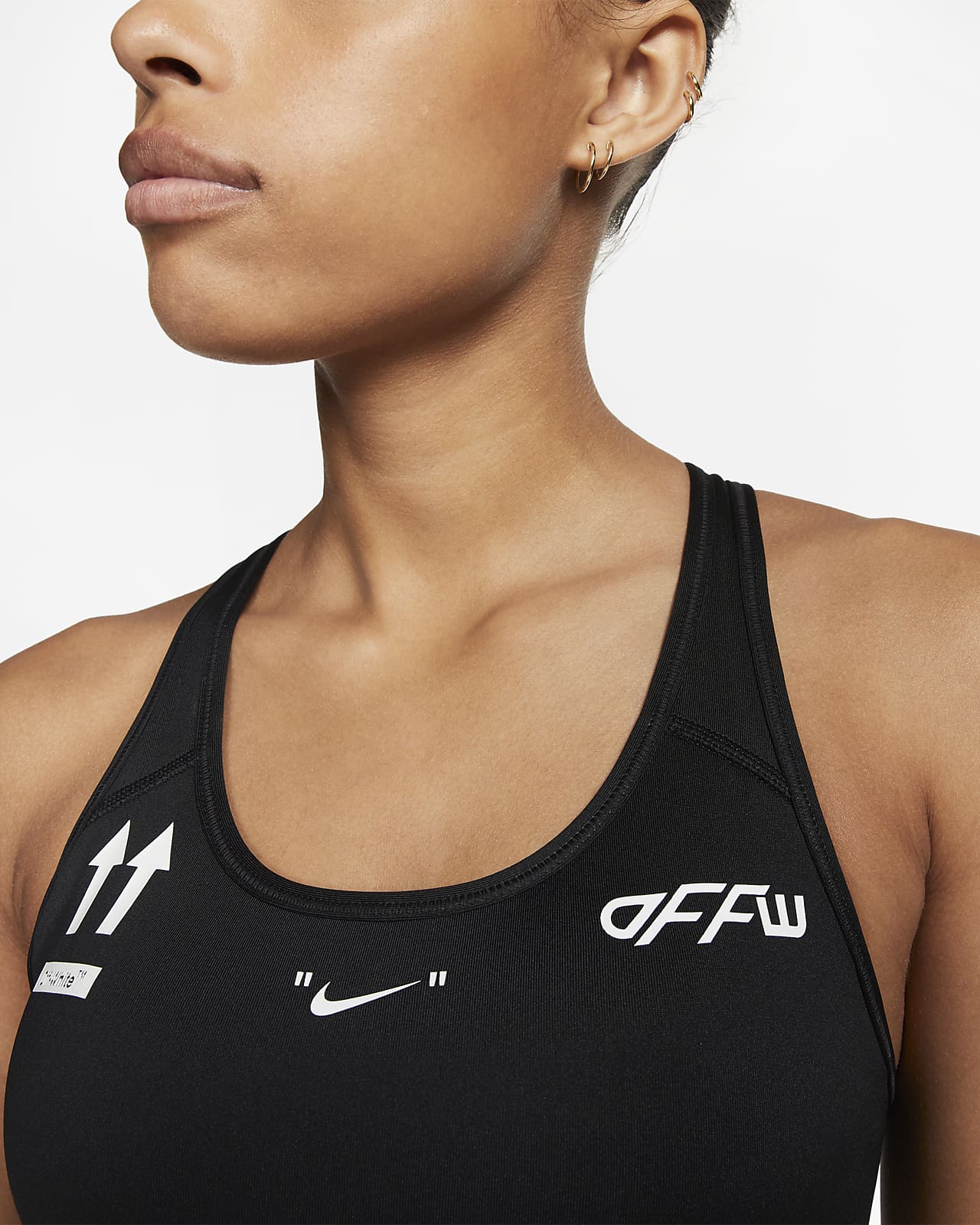 nike x off white sports bra