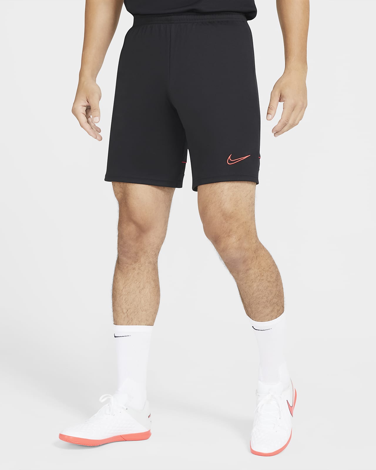 white nike soccer shorts