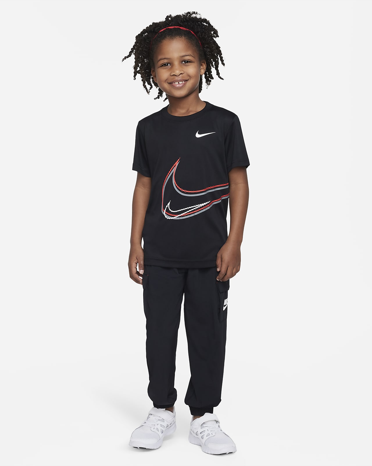 Nike Swoosh Distortion Tee Little Kids' T-Shirt. Nike.com