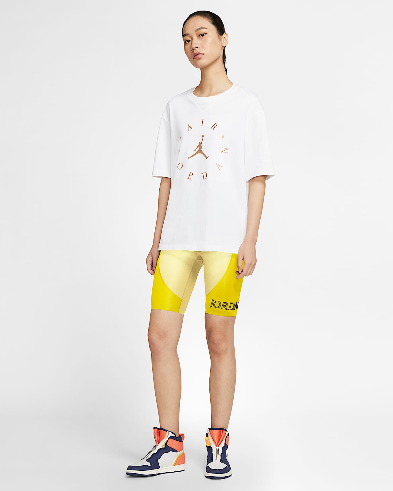 yellow nike bike shorts