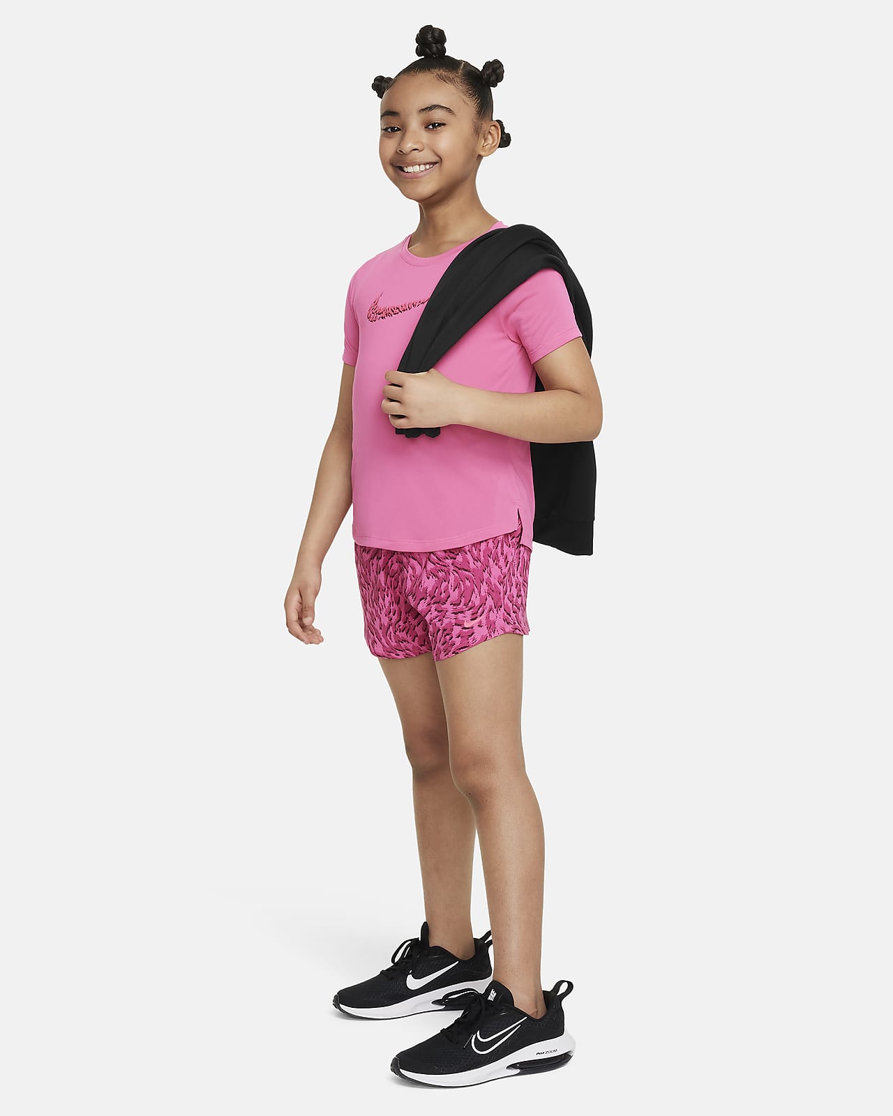 Nike One Older Kids' (Girls') Woven High-Waisted Shorts. Nike LU