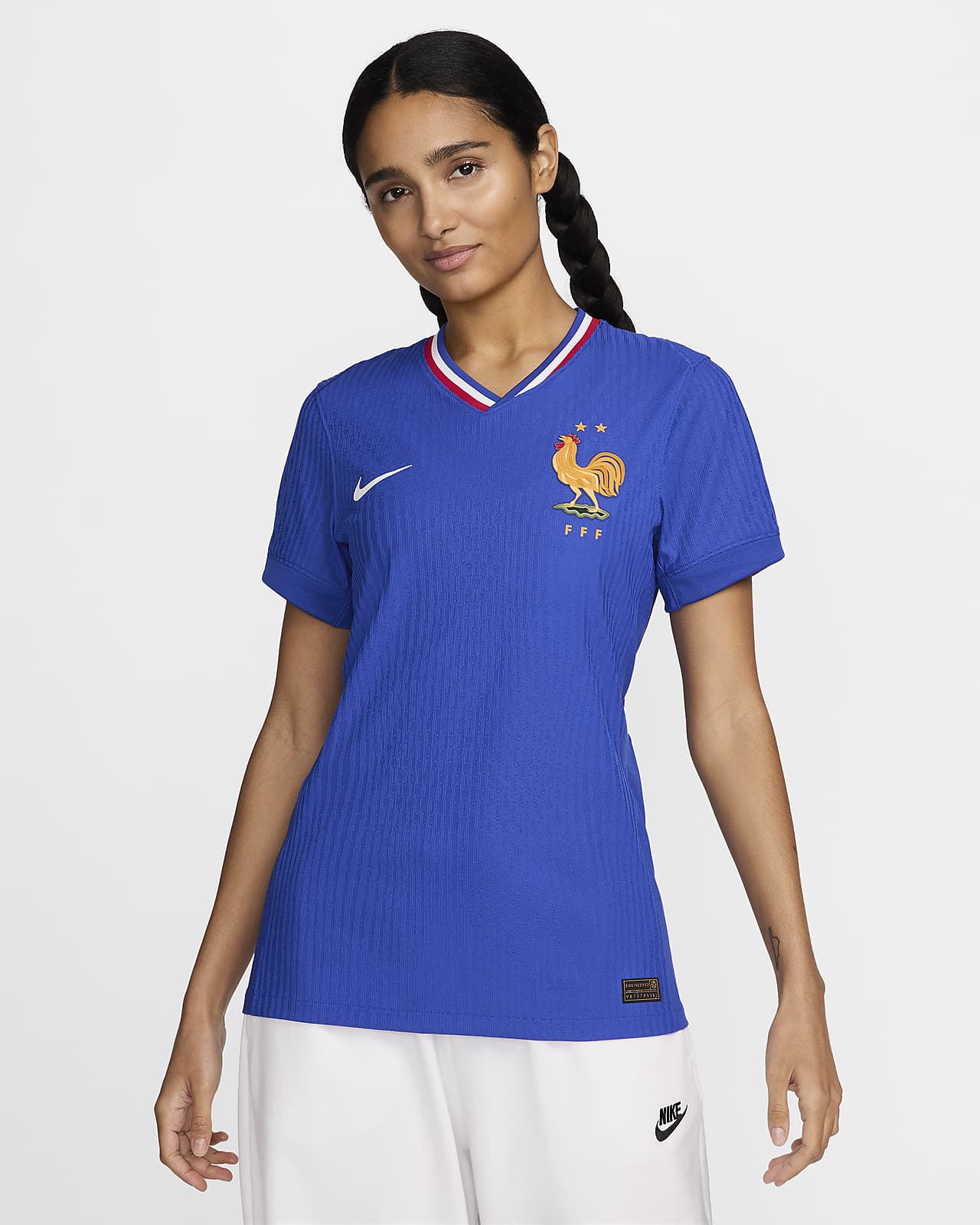FFF 2024/25 Match Home Nike Dri-FIT ADV Authentic-fodboldtrøje til kvinder (herrehold)