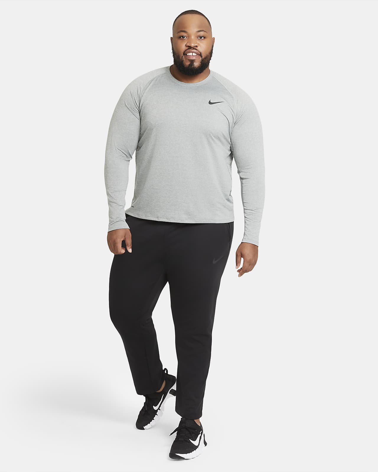 grey long sleeve nike top