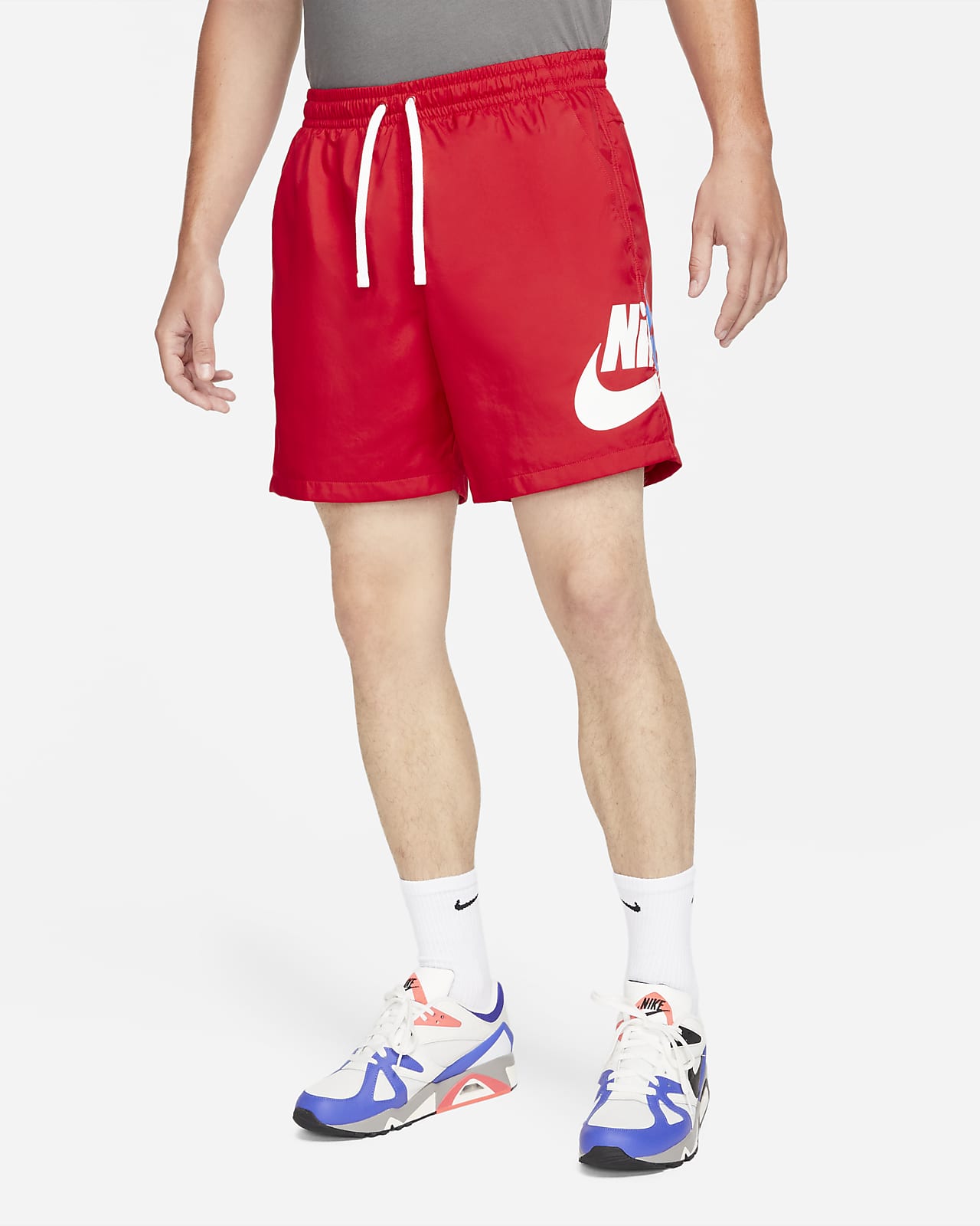 กางเกงขาสั้น Flow ผู้ชายแบบทอ Nike Sportswear Sport Essentials+