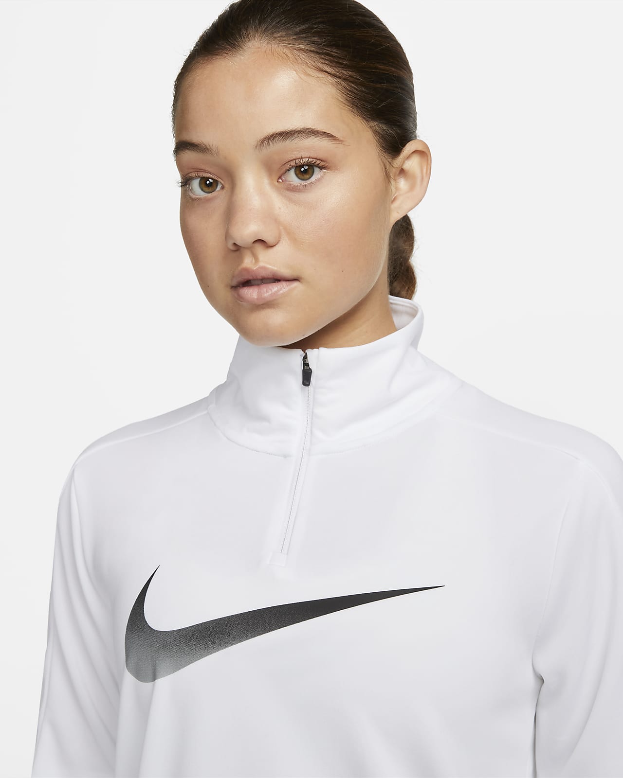 Nike Dri-FIT Swoosh Women's 1/4-Zip Long-Sleeve Running Mid Layer. Nike GB