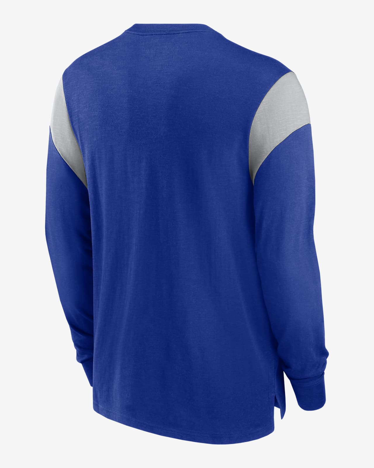 Men's Nike Heathered Royal Dallas Cowboys Slub Rewind Playback Helmet Long Sleeve T-Shirt