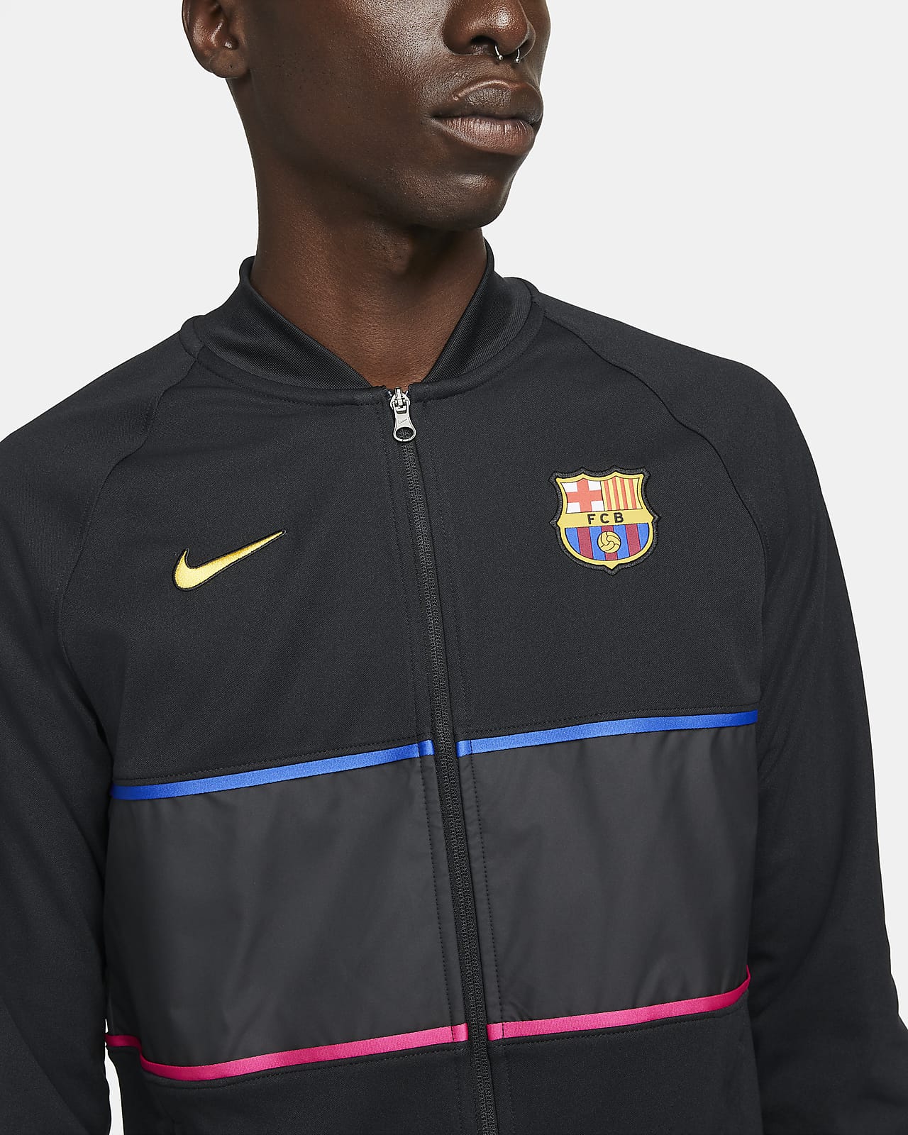 FC Barcelona Men's Full-Zip Soccer Jacket