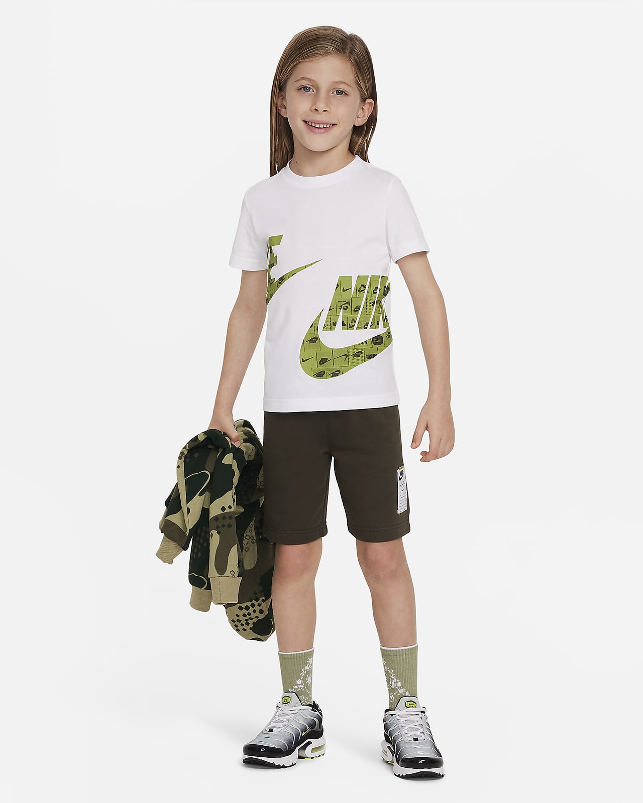 Nike Sportswear Club Little Kids' French Terry Shorts Set