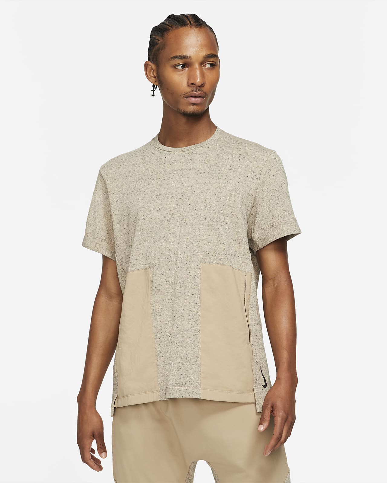 nike yoga short sleeve top