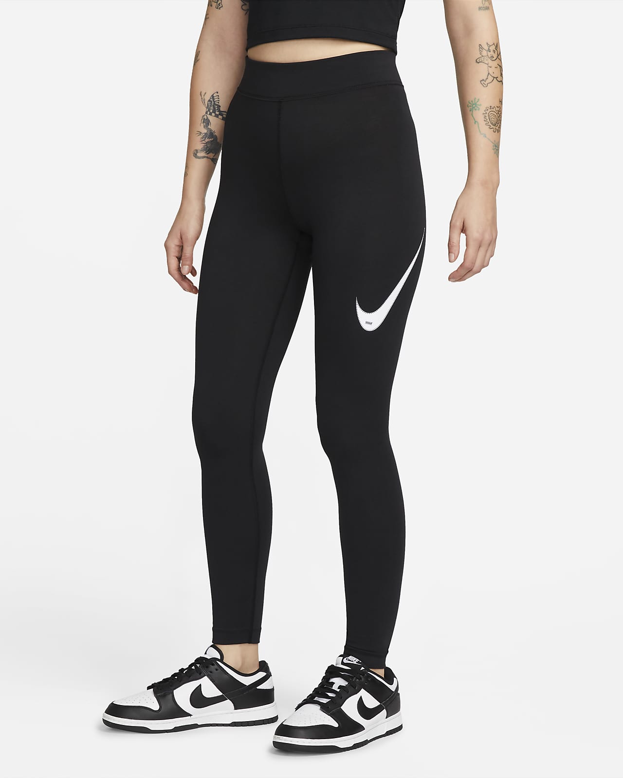 Encantada de conocerte laringe Censo nacional Nike Sportswear Swoosh Leggings de talle alto - Mujer. Nike ES