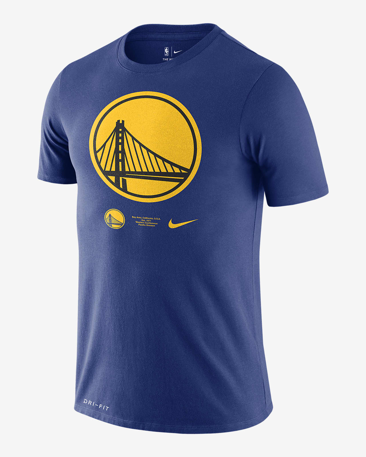Golden State Warriors Logo Men's Nike Dri-FIT NBA T-Shirt. Nike EG