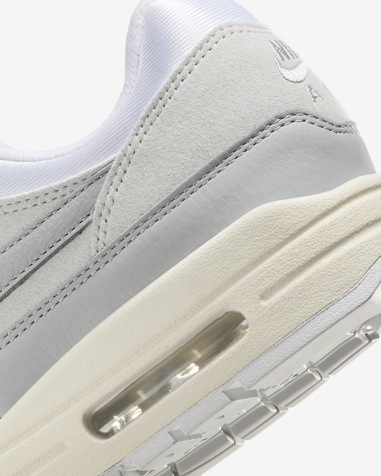 Nike air max on sale 1 mujer plata