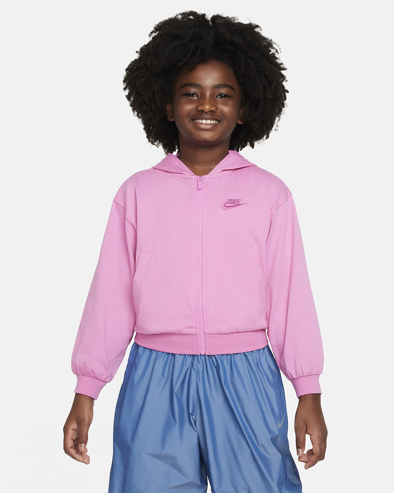 Nike Sportswear Older Kids' (Girls') Full-Zip Hoodie