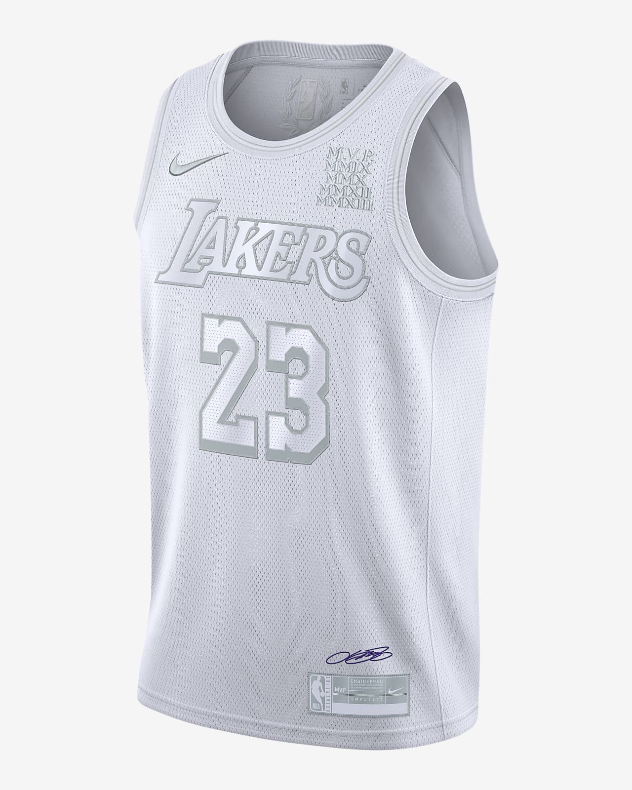 2021 LeBron James #23 Los Angeles Lakers Basketball Trikots Jersey Weiß 