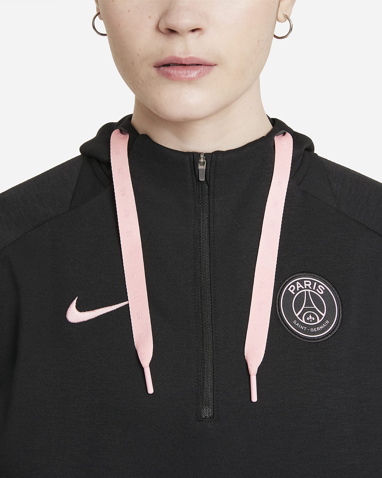 nike psg half zip