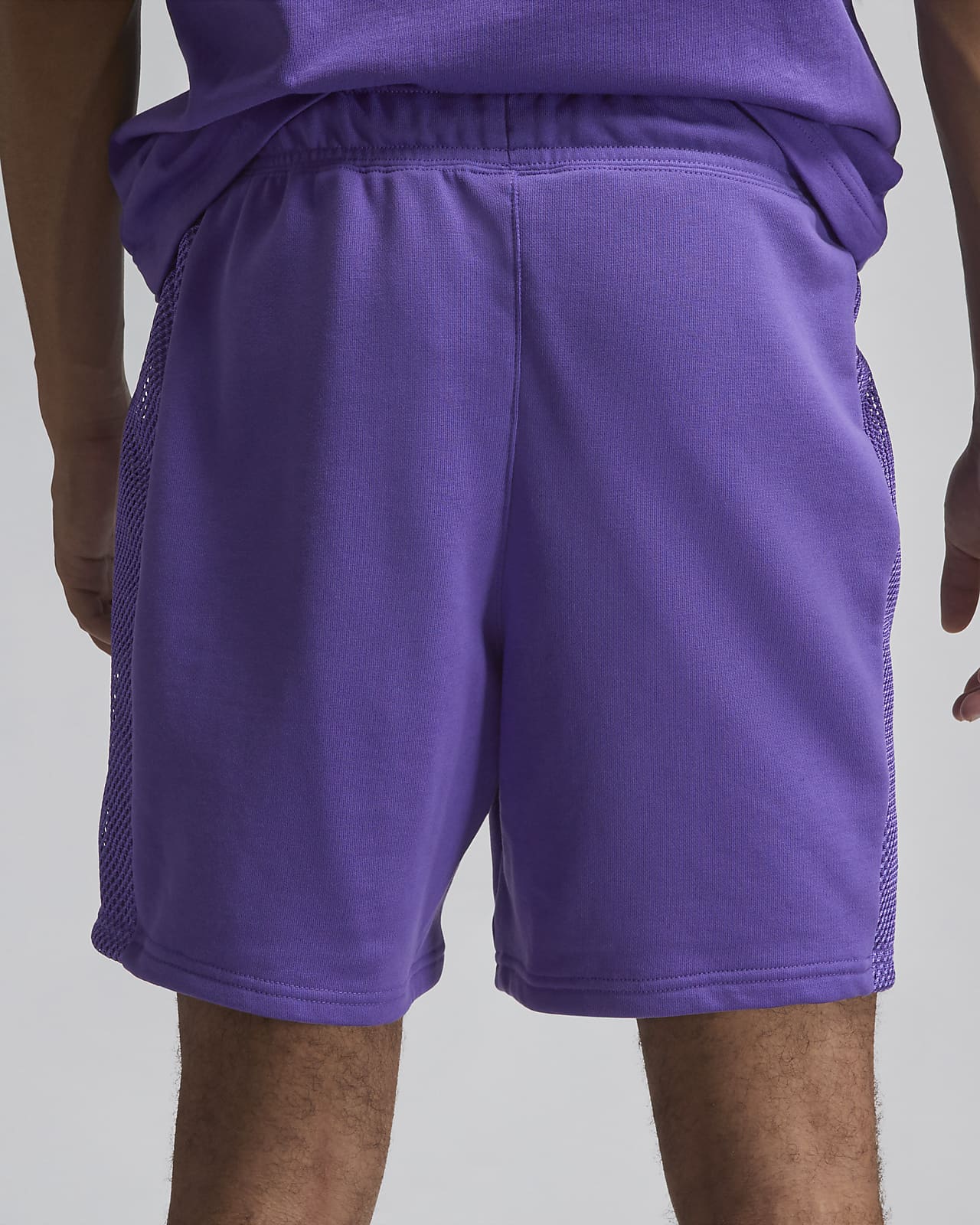 purple fleece nike shorts