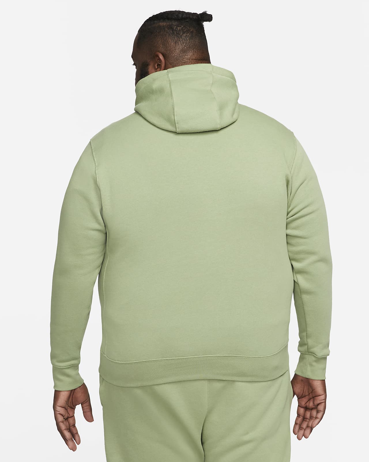 nike men's sportswear club fleece hoodie green