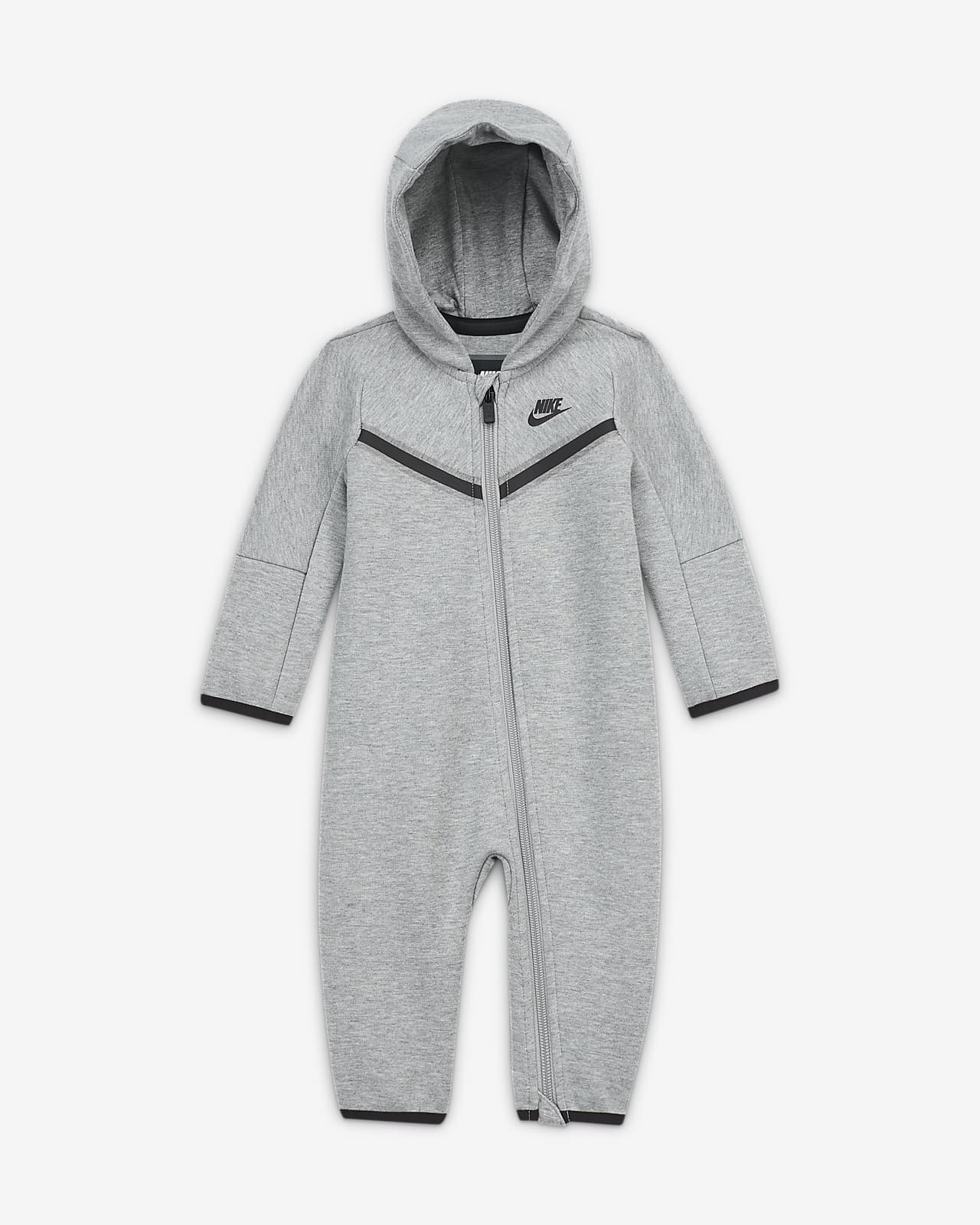 Nike Sportswear Tech Fleece Baby (0-9M) Full-Zip Coverall. Nike.com
