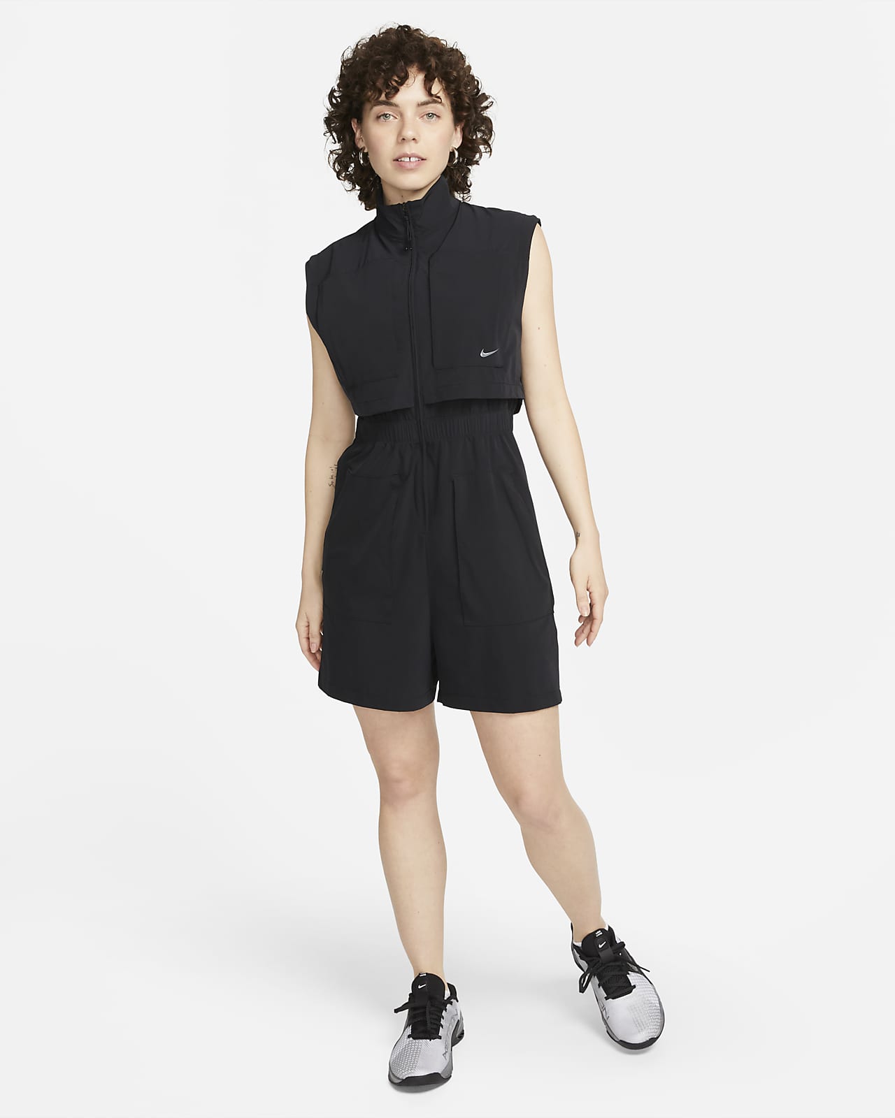 Nike Dri-FIT City Ready Bliss Women's Training Jumpsuit. Nike LU Nike Dri-FIT City Ready Bliss Women's Training Jumpsuit. Nike LU