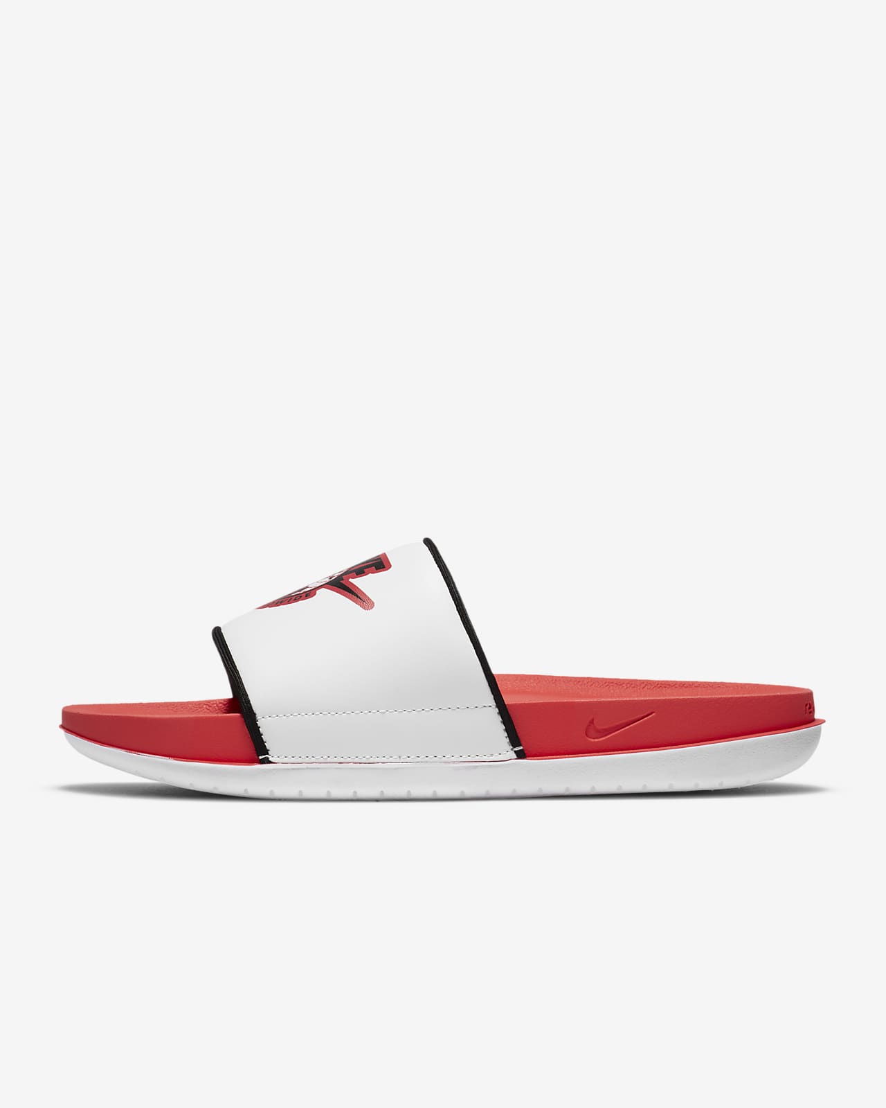 red nike offcourt slides
