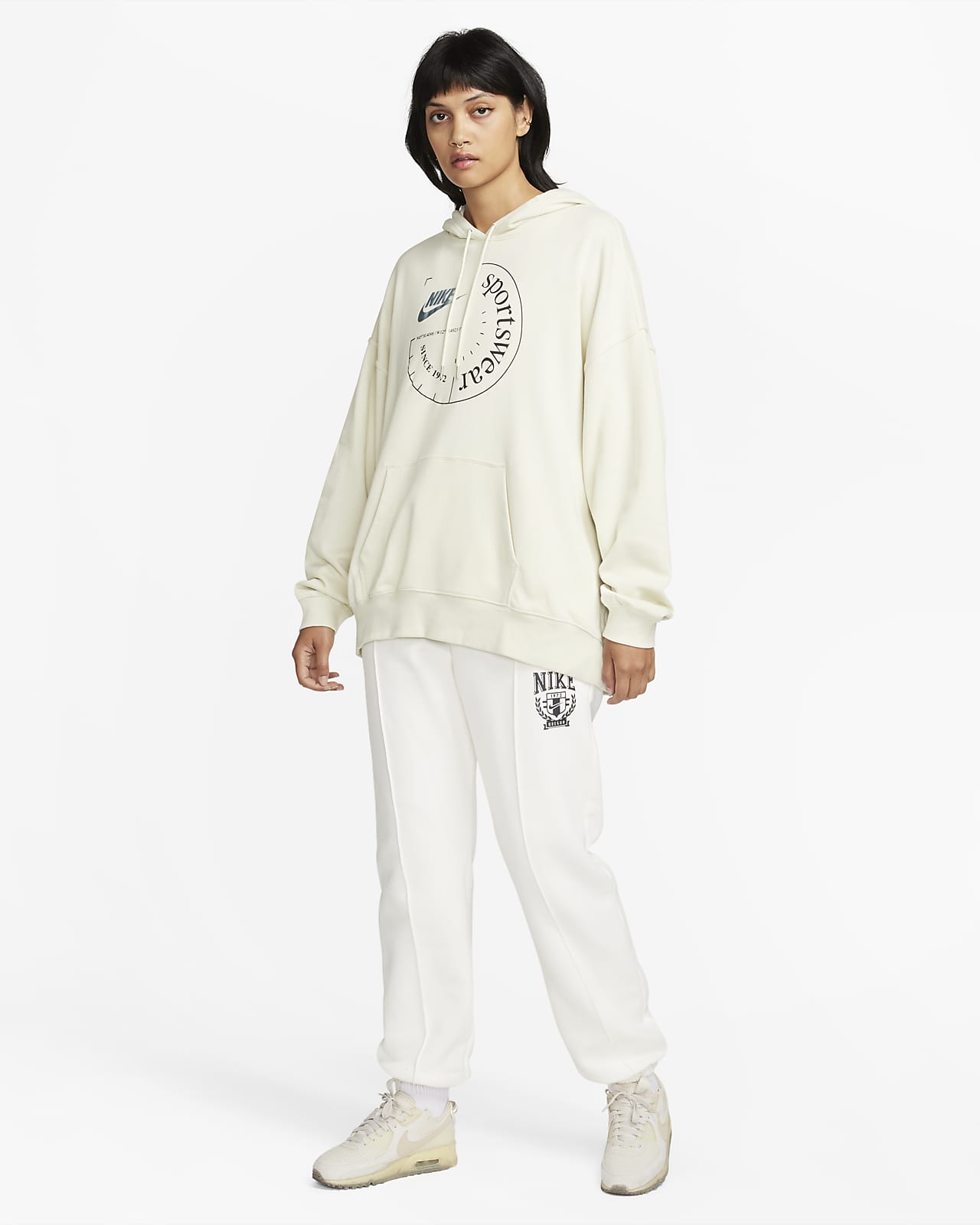 Sweatshirt wit 2025 dames