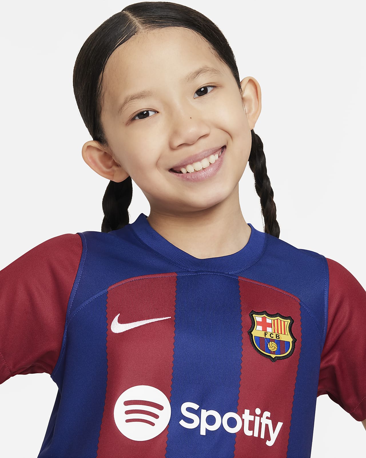 Segunda equipación FC Barcelona 2023/24 Equipación de tres piezas Nike  Dri-FIT - Niño/a pequeño/a. Nike ES