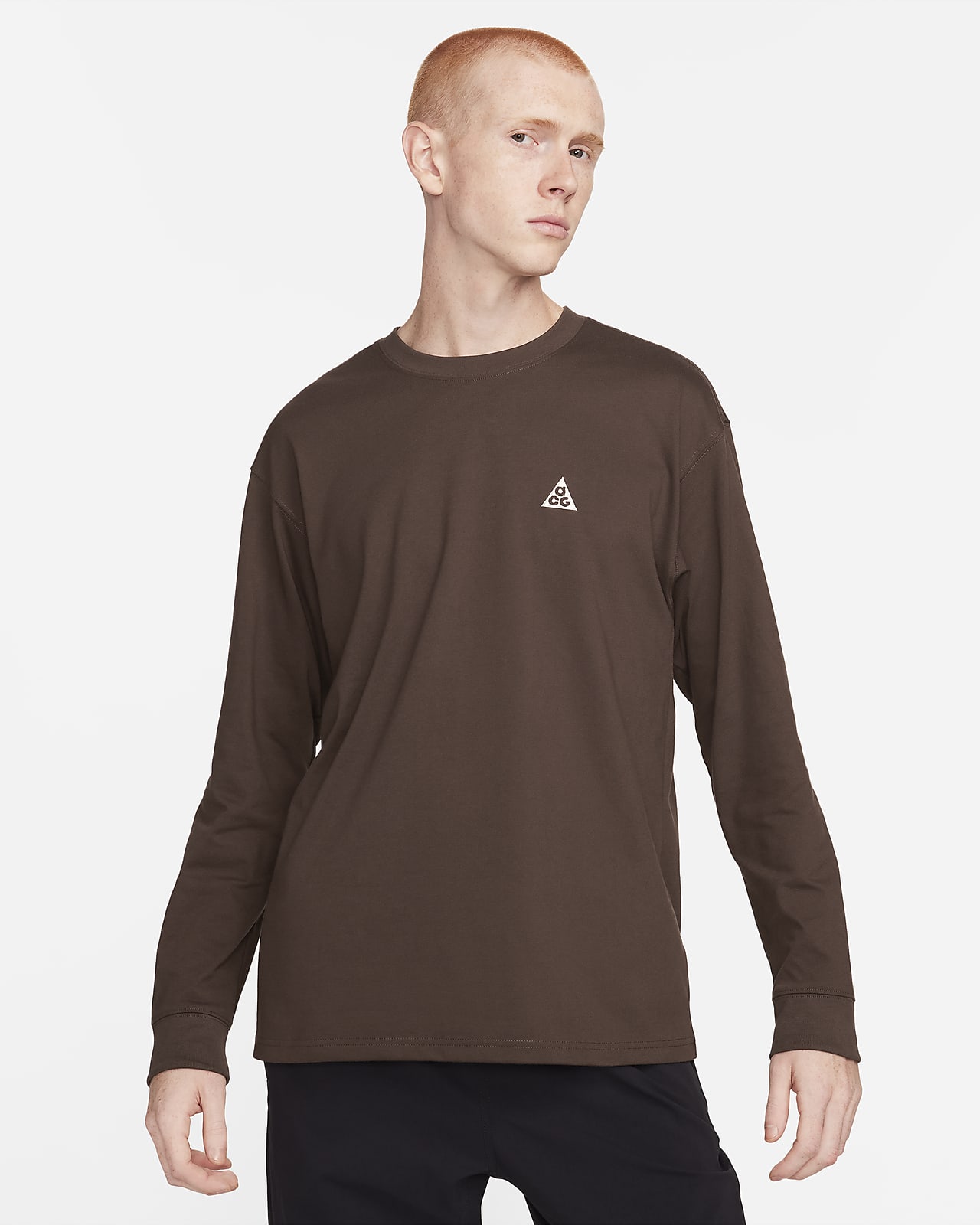 Brown nike store long sleeve