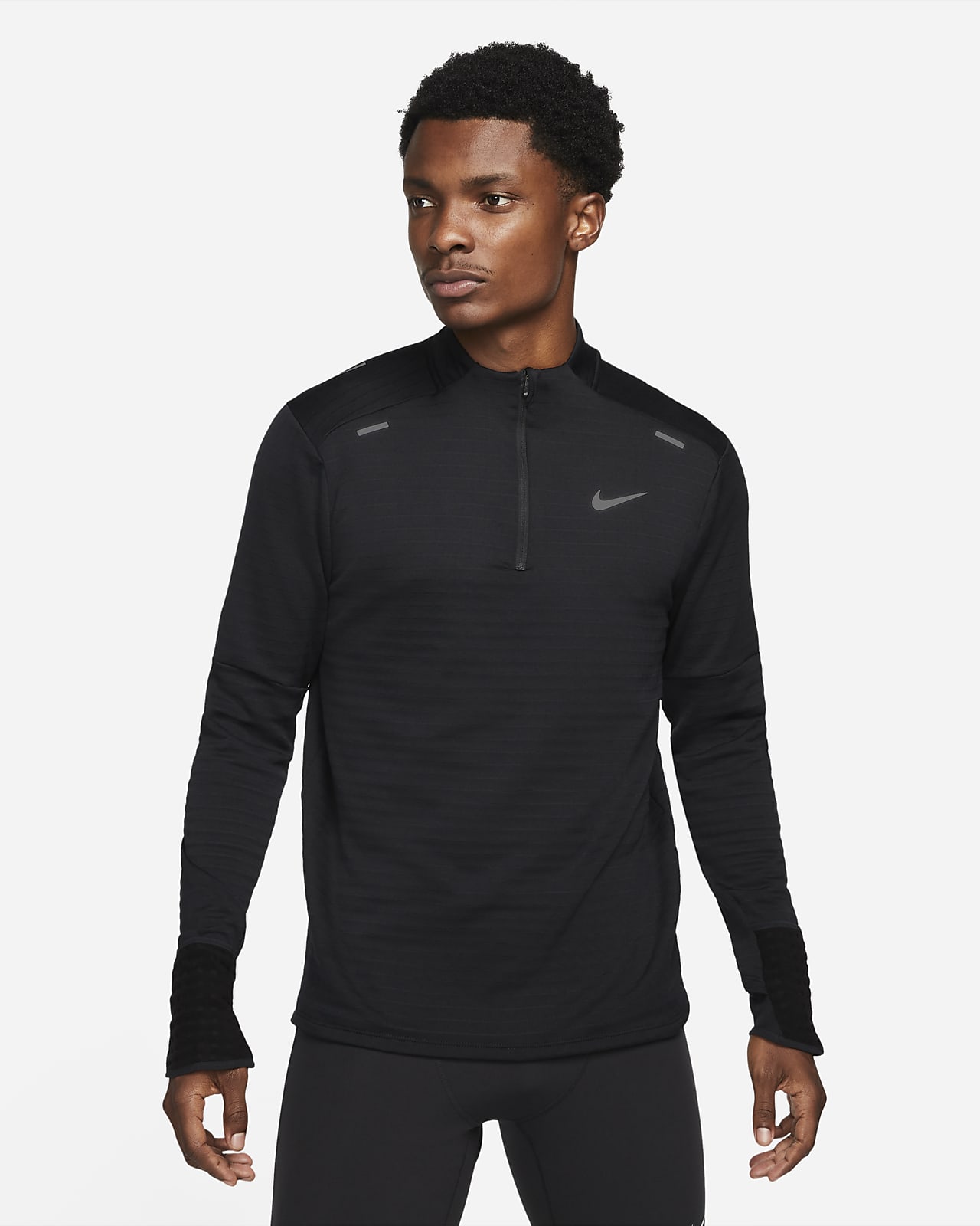 Maglia da running con zip a 1/4 Nike Therma-FIT Repel - Uomo