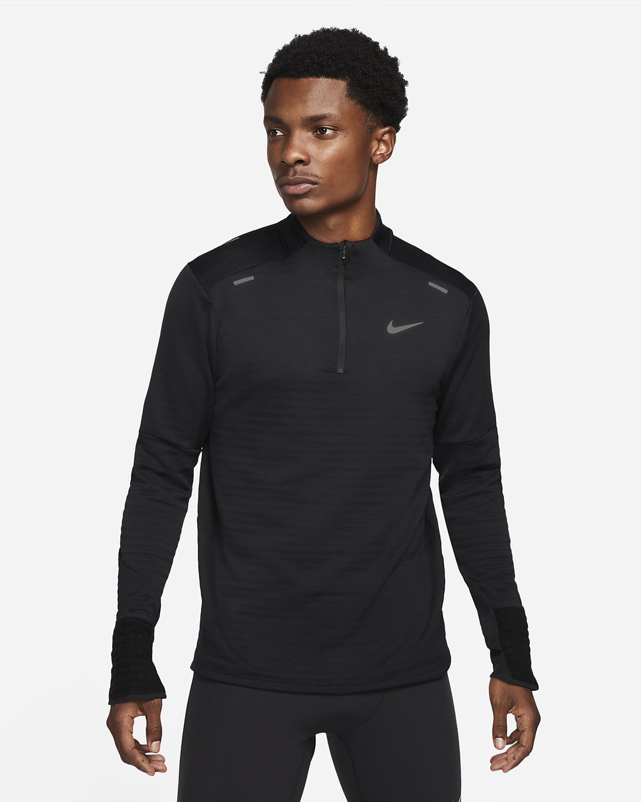 Męska bluza do biegania z zamkiem 1/4 Nike Therma-FIT Repel