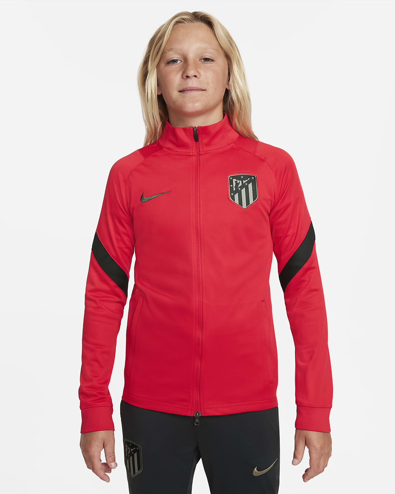 Atlético Madrid Strike Older Kids' Nike Dri-FIT Knit Football Tracksuit.  Nike SA