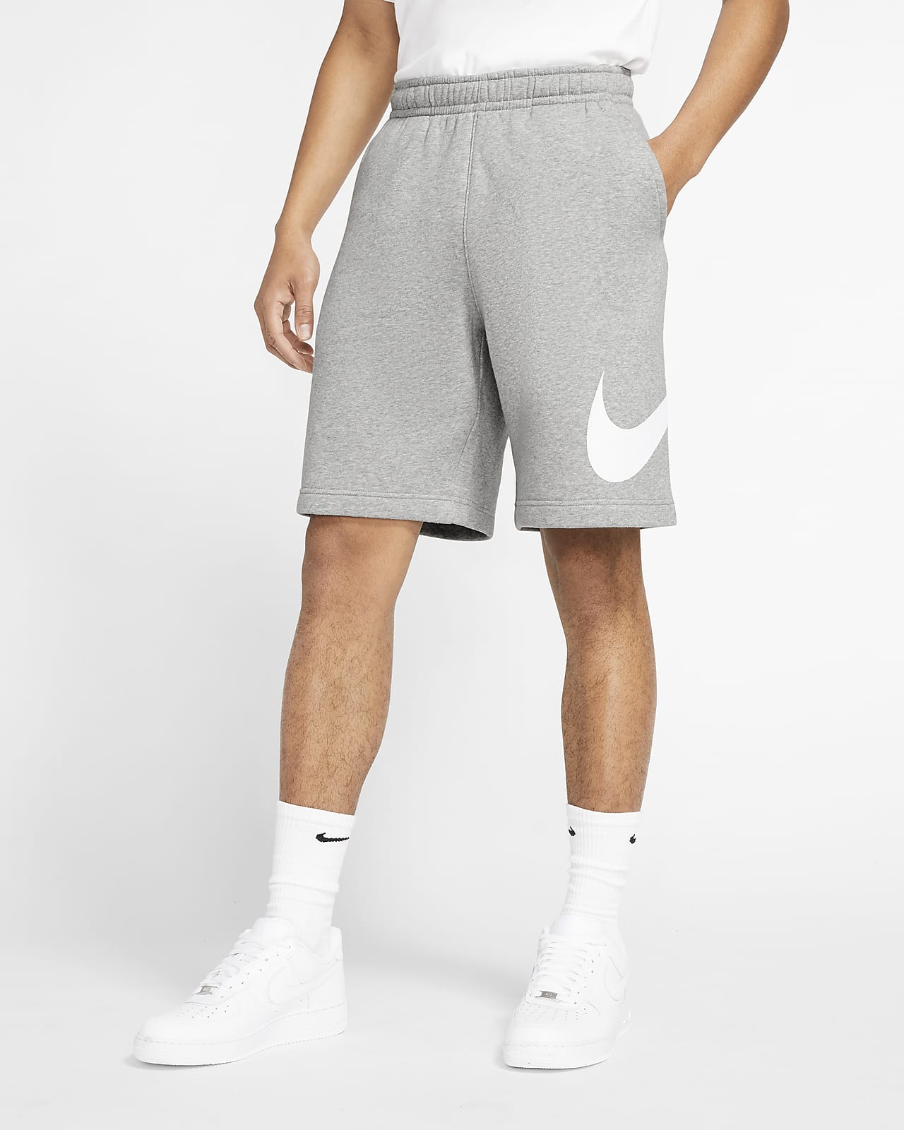 Buy > nike club jersey shorts grey > in stock