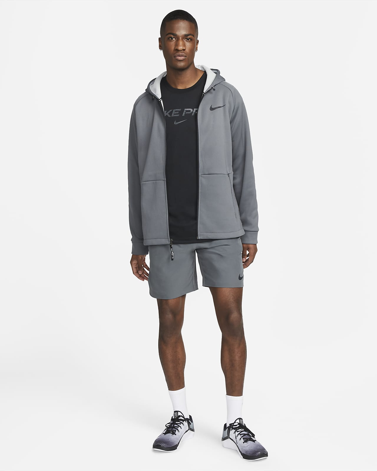 Nike Pro Therma-FIT Men's Full-Zip Hooded Jacket. Nike.com