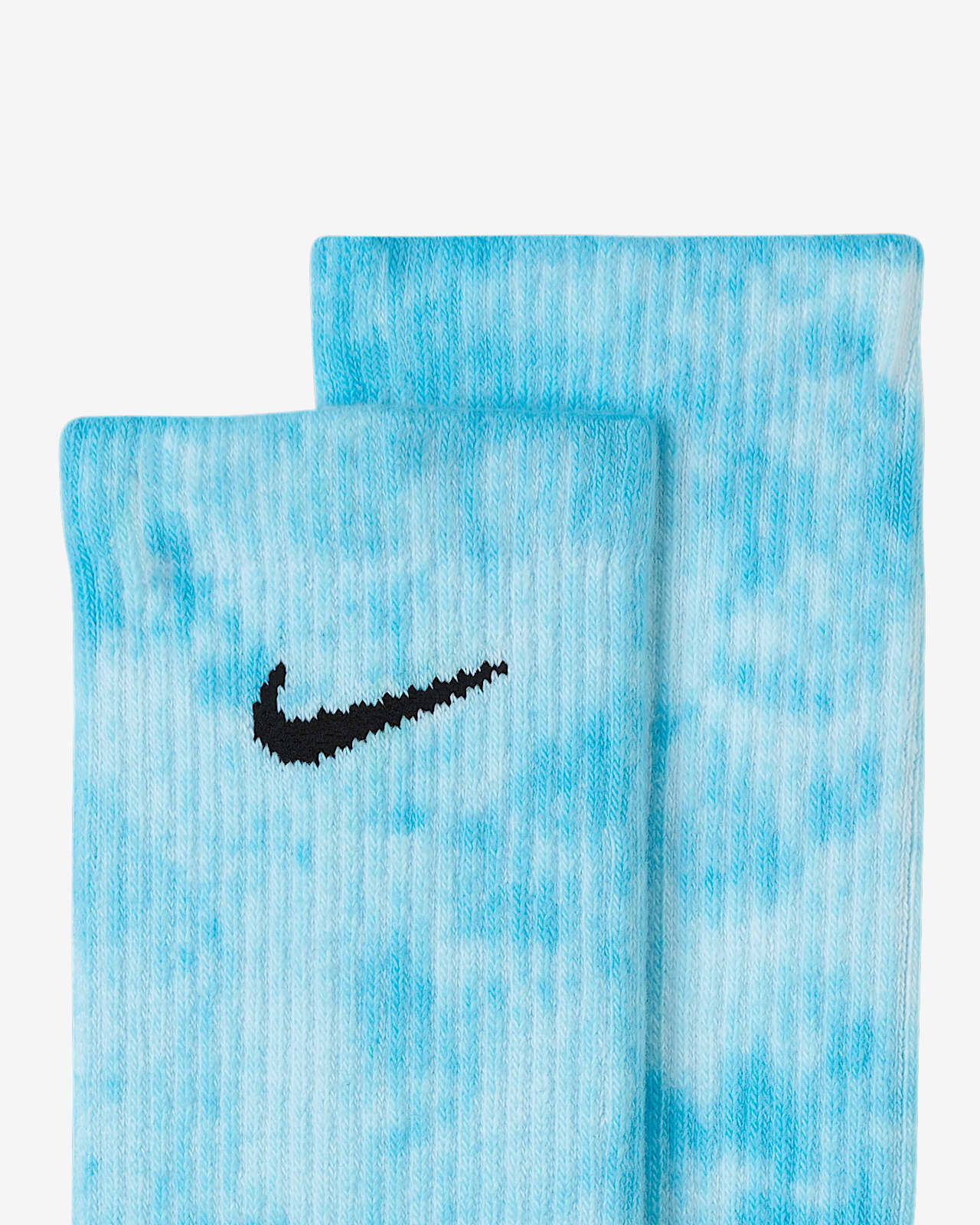 Носки до середины голени с амортизацией и принтом тай-дай Nike Everyday  Plus (2 пары). Nike RU