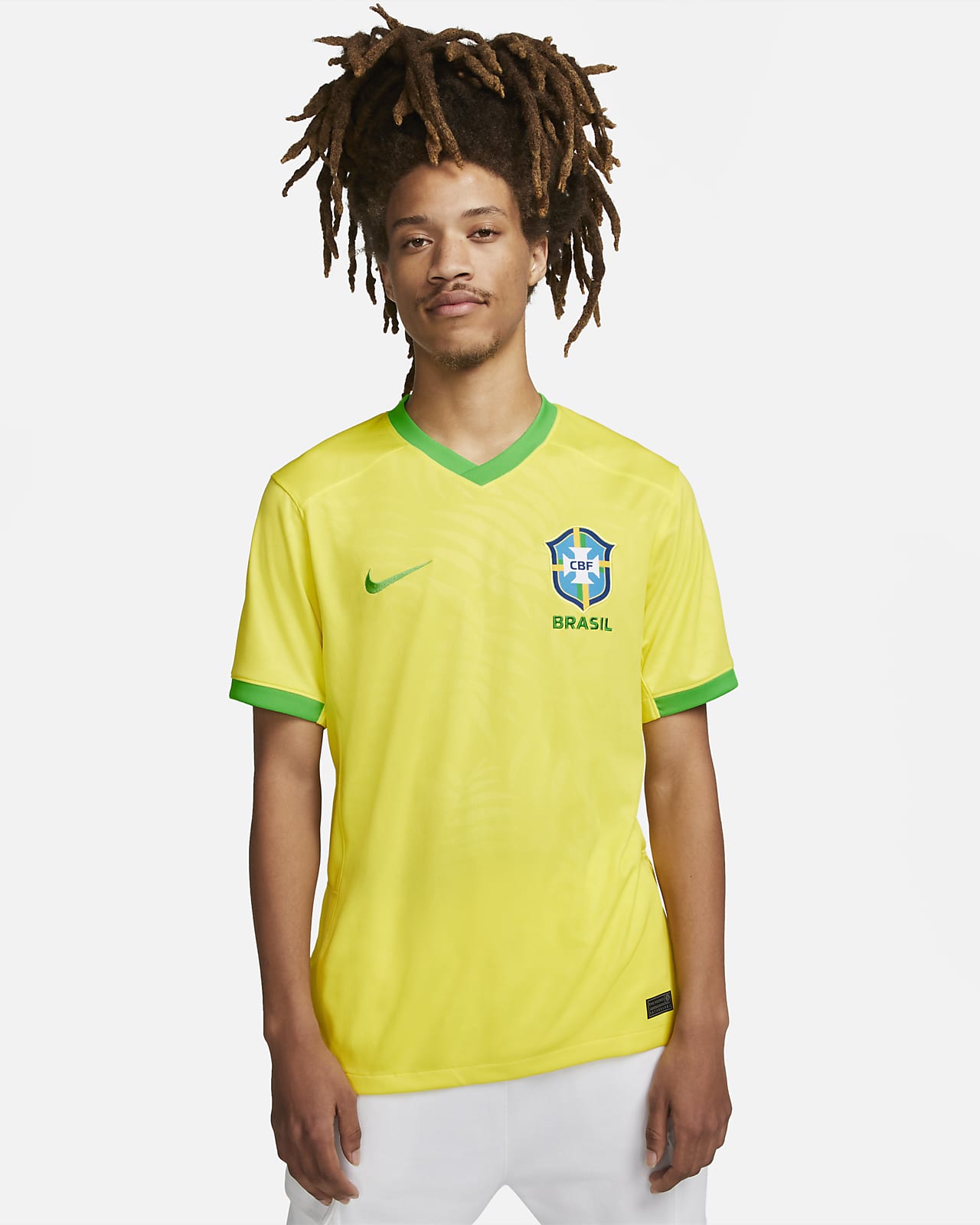 Jersey de fútbol Nike Dri-FIT de Brasil local 2023 Stadium para hombre