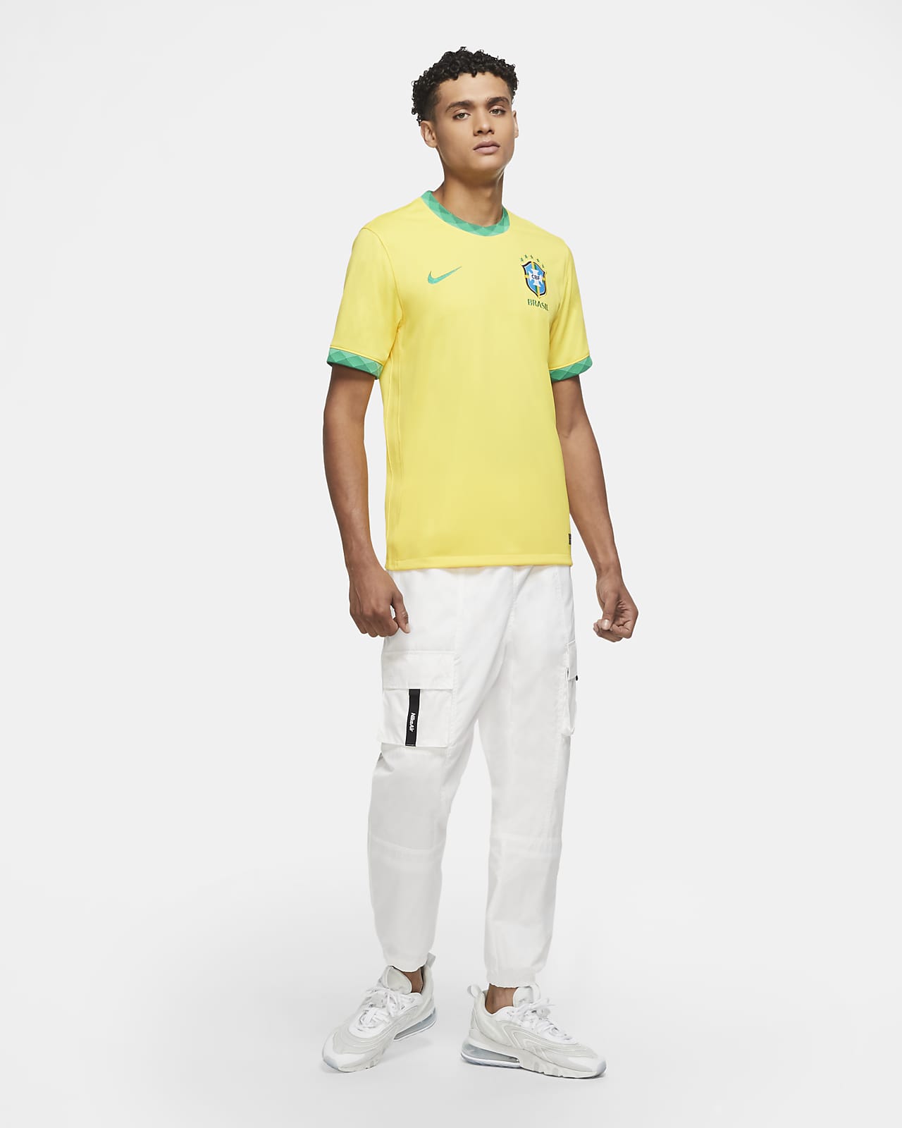 yellow nike football shirt