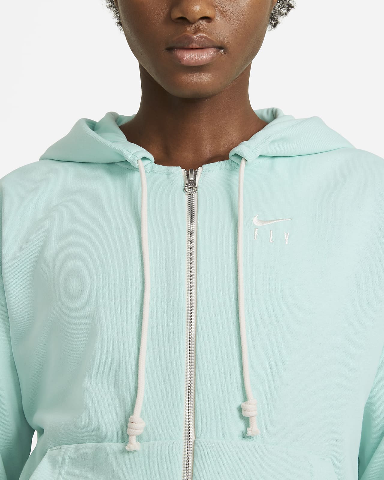 nike swoosh oversized zip hoodie