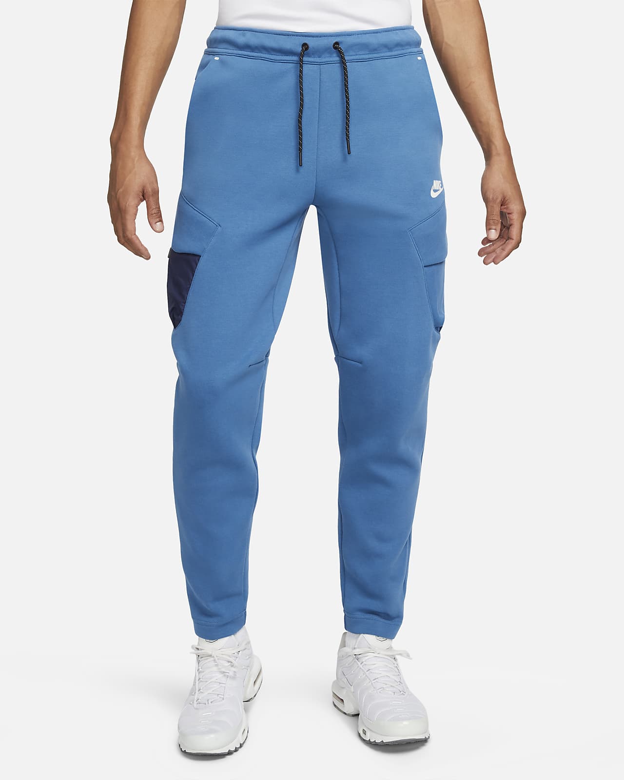 blue nike fleece pants