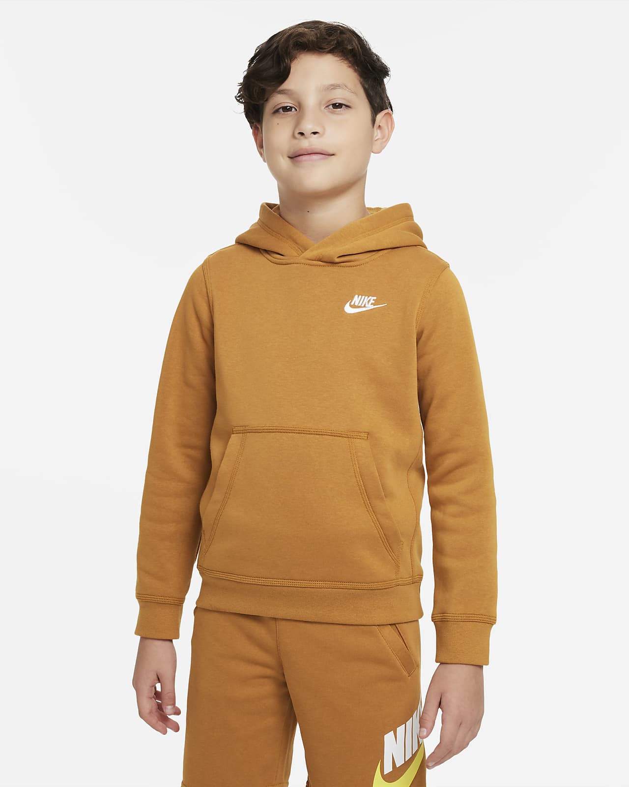 Nike Club-pullover-hættetrøje til større børn. Nike DK