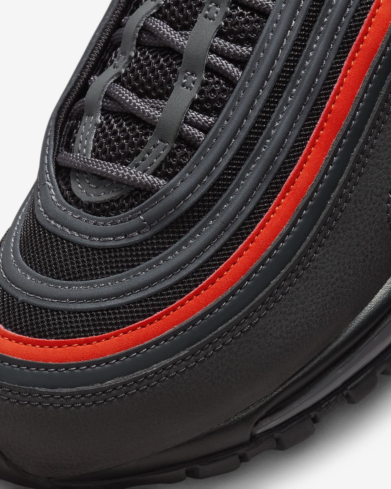 Men's Nike Air Max 97 - Black/Picante Red-Anthracite 8