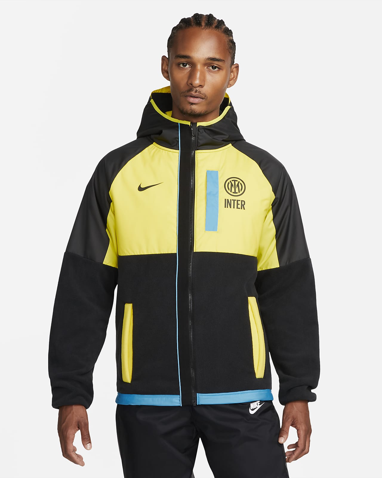 Veste de football à zip pour l'hiver Inter Milan AWF pour Homme. Nike FR