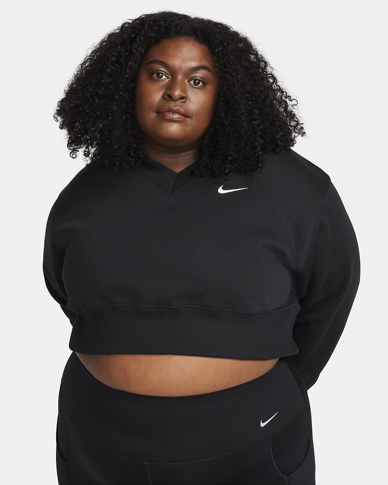 Women's Sportswear Phoenix Fleece Cropped V-Neck Sweatshirt