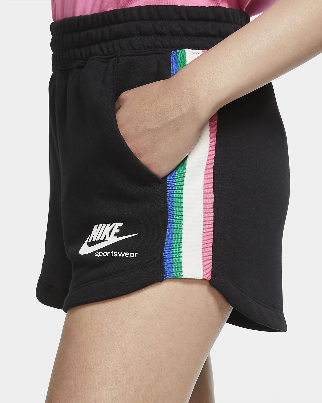 nike sportswear fleece shorts womens