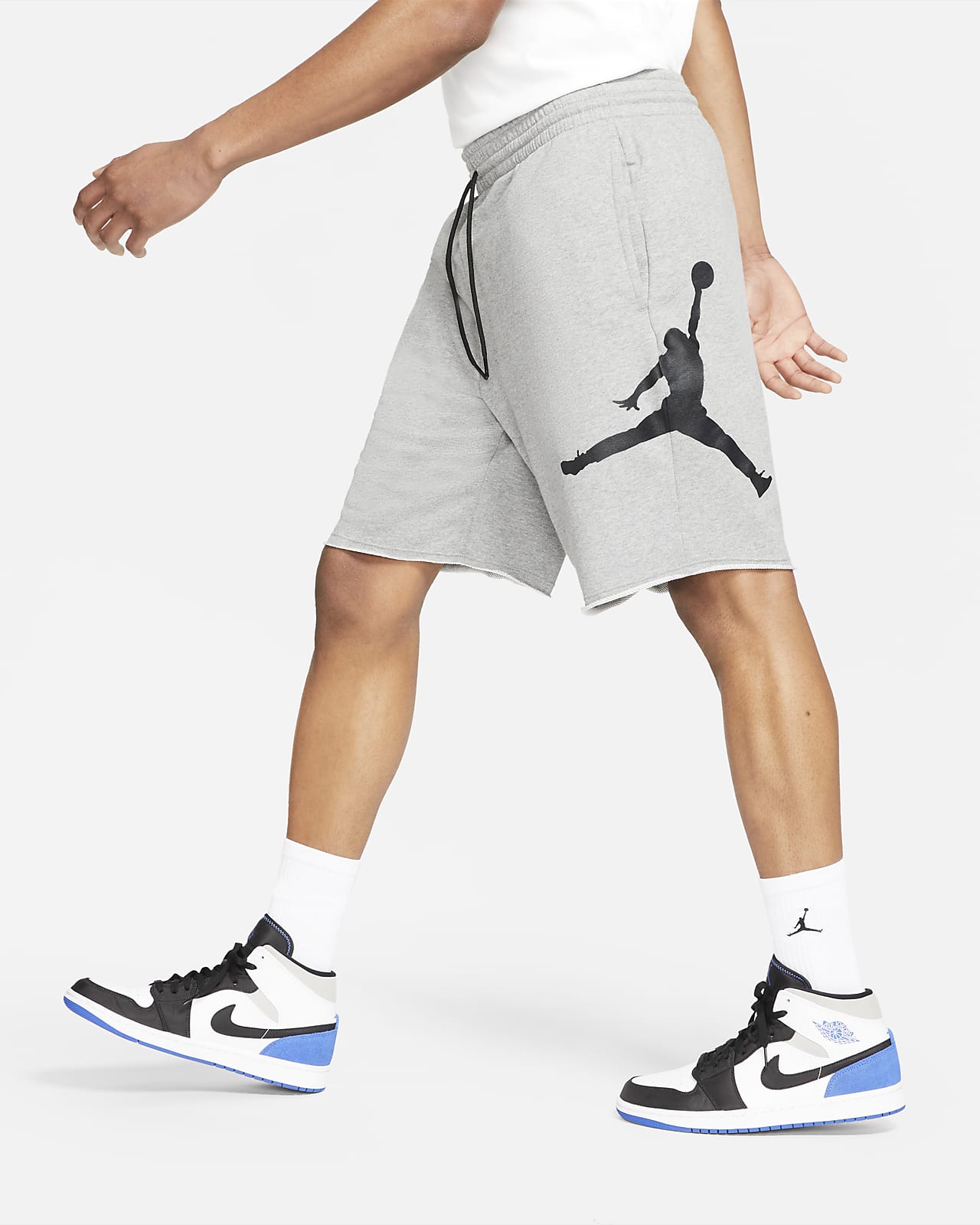 jordan jumpman logo fleece shorts