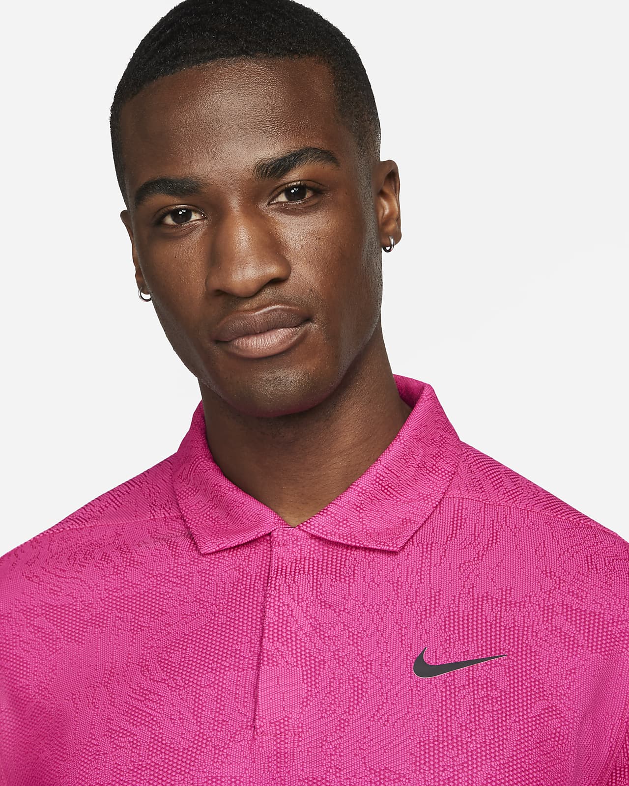 nike pink golf shirt tiger woods